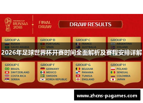 2026年足球世界杯开赛时间全面解析及赛程安排详解